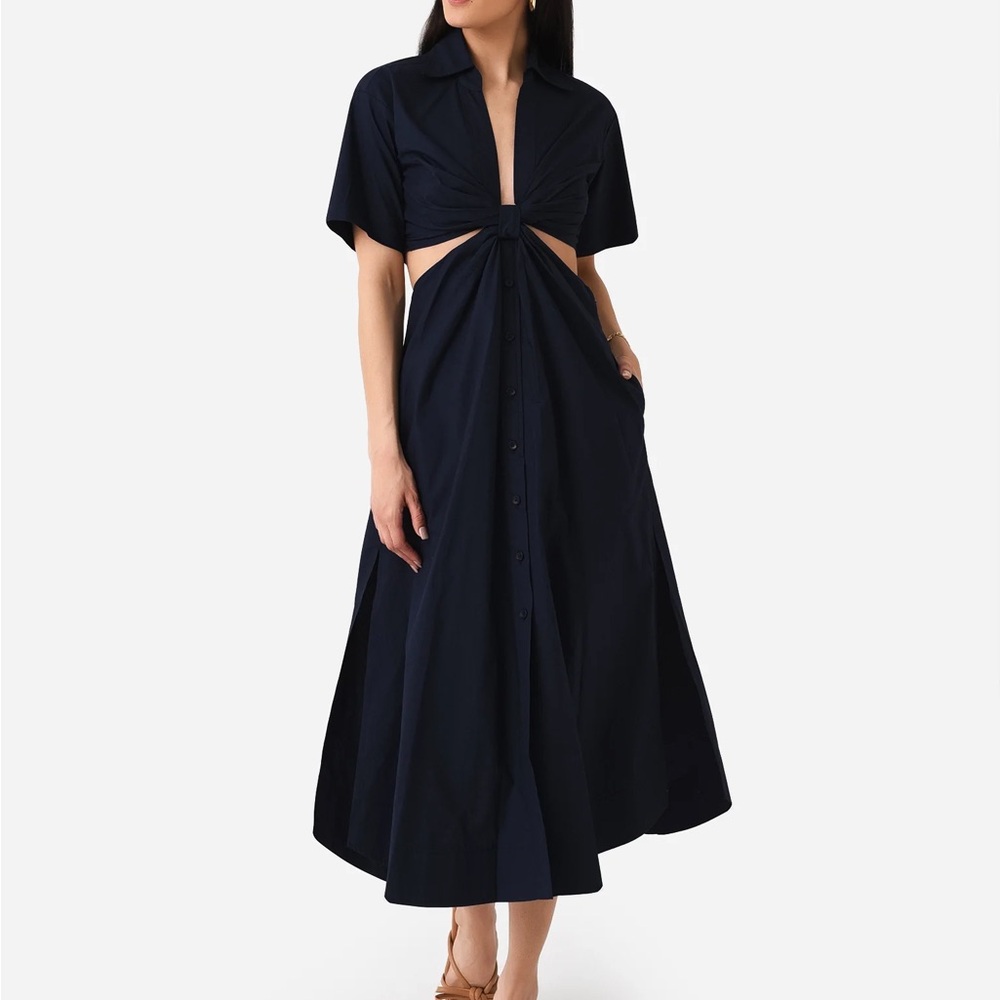 A.L.C. Georgia Midi Dress NAVY